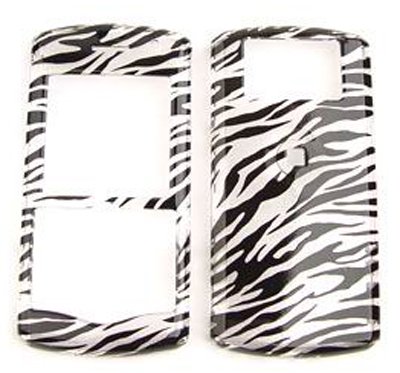 Blackberry Pearl 8100/8110/8120/8130 Transparent Zebra Print Hard Case/Cover/Faceplate/Snap On/Housing/Protector