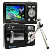 SVP Acqua DC-1231, 5.0MP CMOS Sensor, 12MP Max via Interpolation Digital Still Camera with waterproof case (Free-a Sturdy Tripod)