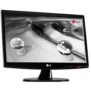 LG Electronics W2243T-PF 54,6 cm (21,5 Zoll) Widescreen TFT Monitor DVI-D (Kontrastverhältnis 30.000:1, Reaktionszeit 5ms) schwarz