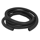 uxcell コルゲートチューブ　ホースコード　中国製　ブラック　25mmx20mm 3M長さ