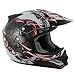 THH TX-23 MotoCross Helmet Fantasy Design Red & White