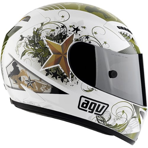 AGV T-2 WARRIOR HELMET WHITE MD
