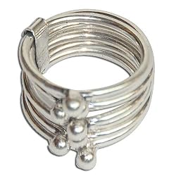 Handcrafted Rings Silver Indian Jewelry US Size 6.5 (rng345a)