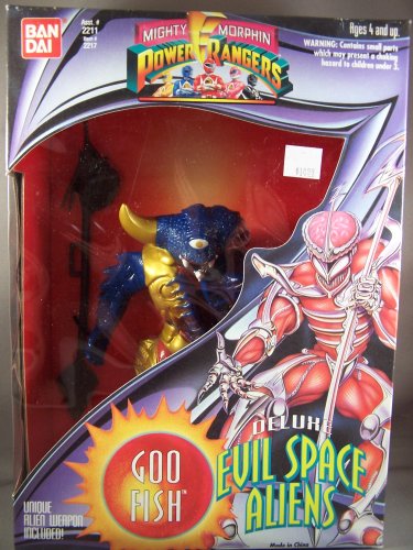 Bandai Mighty Morphin Power Rangers Deluxe Evil Space Aliens Goo Fish 1994