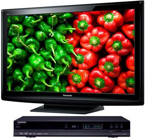 Panasonic TC-P42C2 42 720p Plasma HDTV & Onkyo DV-BD507 Blu-ray Player (Bundle)