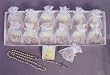 Rosary Display with 12 First Communion Gift Packages, Each with Rosary and Gift Card