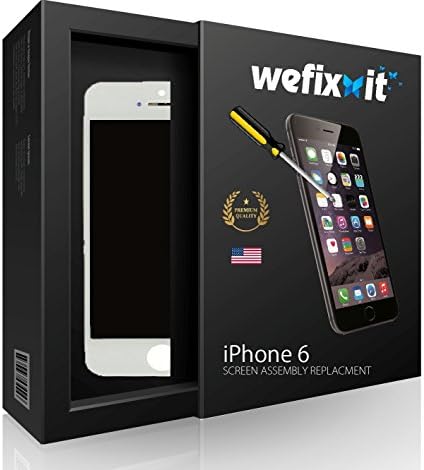 iPhone 6 Premium LCD Screen 4.7 Inch Replacement & Repair Kit : White by Wefixxit