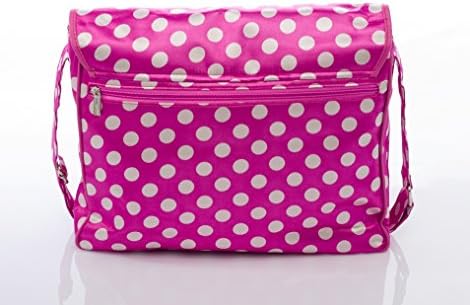 Ultimate Baby / Diaper Bag and Organizer (3 Pieces)-pink polka dots