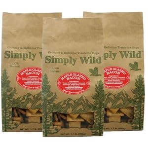 3-PACK Simply Wild Maple Glazed Bacon Dog Treats (3.3 lbs)