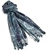 V Fraas Women's Ornamental Stripe Wrap,Peacock,28x80