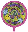70's Retro Happy Birthday 18" Mylar Balloon