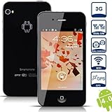 Unlocked Quad Band Dual Sim Android 4.0 OS With 3.5 Inch Capacitive Touch Screen 3G Smart Phone- AT&T, T-mobile, H20, Simple mobile and other GSM networks (Black)