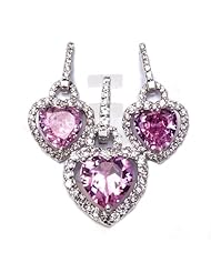 Sterling Silver Sets With Cubic Zirconia