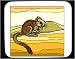 Decorated Mouse Pad with chipmunk, mouse, rodent, animal, hamster