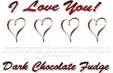 Gourmet Food : 'I Love You' Dark Chocolate Fudge Box