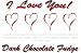 Gourmet Food : "I Love You" Dark Chocolate Fudge Box