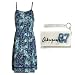 Aeropostale Womens; Juniors Navy Night Floral Woven Dress and Pearl (Off White) Solid Aero Logo Tri-Fold Wallet, Size Small (S)