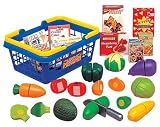 Play and Pretend Toy Food Set: 34pc Complete Play Food Set