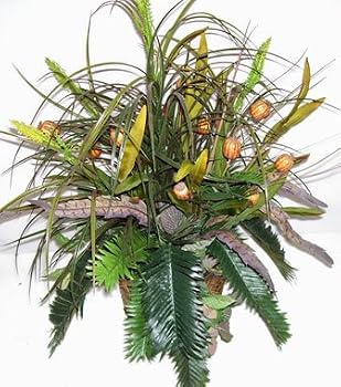 26" Feather, Grass and Pod Greenery Arrangment