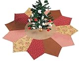 Cinnamon Rose Quilted Christmas Tree Skirt