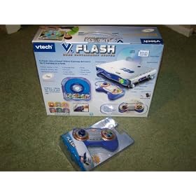 V.Flash Home Edutainment System bundle w 7 games and extra controller by