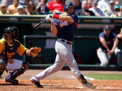 Boston Red Sox v Pittsburgh Pirates, BRADENTON, FL - MARCH 13: Jason Varitek Photographic Poster Print by J. Meric, 24x32