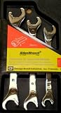 Alden Wrench 56039 Double Head Ratching Open-End Wrench 3 Piece Set Metric