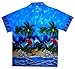 Funky Hawaiian Shirt, Parrot, Blue, L