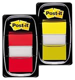 Produkt-Bild: Post-it Index Promotion 12er Pack (8 Spender + 4 Spender gratis) Farben: rot, gelb, blau, gr&uuml;n 25,4 x 43,2 mm, 50 Haftstreifen/Spender