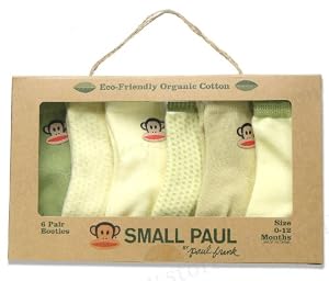 Paul Frank Julius Organic Cotton 6-Pair Baby Socks Booties