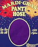 Purple Adult Mardi Gras Panty Hose Tights