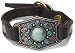 Lucky Brand Carved Silver Leather Wrap Cuff Bracelet