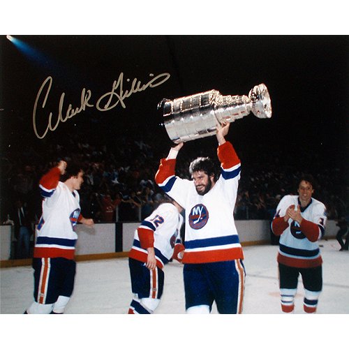 Steiner Sports NHL Clark Gillies Cup Over Head Autographed 8-by-10-Inch Photograph