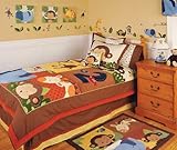 Jungle 123 Twin Quilt and Pillow Sham by Kidsline