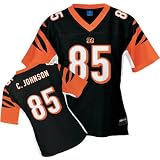 Chad Johnson Reebok NFL Replica Cincinnati Bengals Ladies Jersey by 