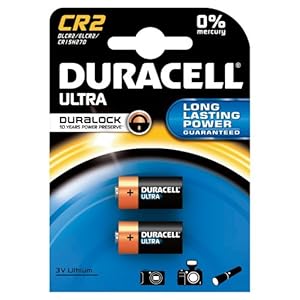 Duracell Ultra Photo DLCR2 3 V Lithium Batteries - 2-Pack