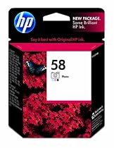Original HP 58 Photo Ink Cartridge in Retail Packaging