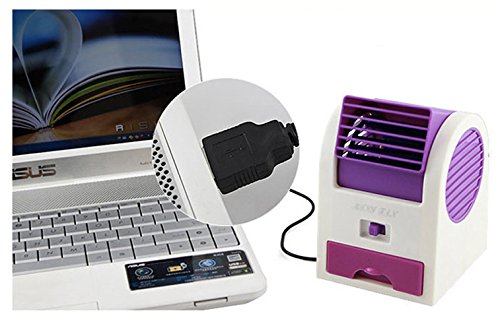 USB or AA Battery FAN MINI PORTABLE DESKTOP COOLING DESK QUIET FAN FOR COMPUTER LAPTOP PC - Green