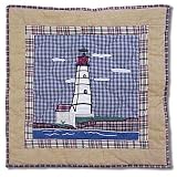 Lighthouse By Bay, Red, Toss Pillow 16X 16