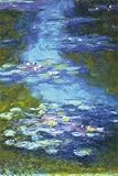 Water Lilies Art Poster Print by Claude Monet, 24x36