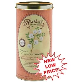Heather's Tummy Fiber CAN ~ Organic Acacia Senegal 16 oz. for Irritable Bowel Syndrome
