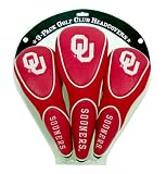 Oklahoma Sooners Team Logo Zippered Golf Club Head Covers - Golf