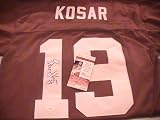 BERNIE KOSAR SIGNED AUTOGRAPHED CLEVELAND BROWNS JERSEY JSA