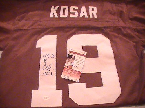 BERNIE KOSAR SIGNED AUTOGRAPHED CLEVELAND BROWNS JERSEY JSA