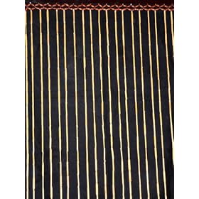 Bamboo Beaded Curtain Natural Finish