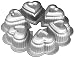 Fat Daddio's Cast Aluminum Petite Heart Ring Baking Pan
