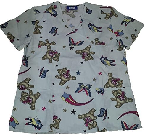Factory Uniforms Women's "Teddy Bear" Scrub Top