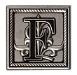 Monogram Keychain - F