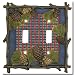 Pinecone Lodge Double Switchplate Cover