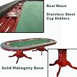 Texas Holdem 96 inch Table Mahogany Deluxe